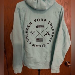 Enrforce Men's Medium Light Blue Hoodie